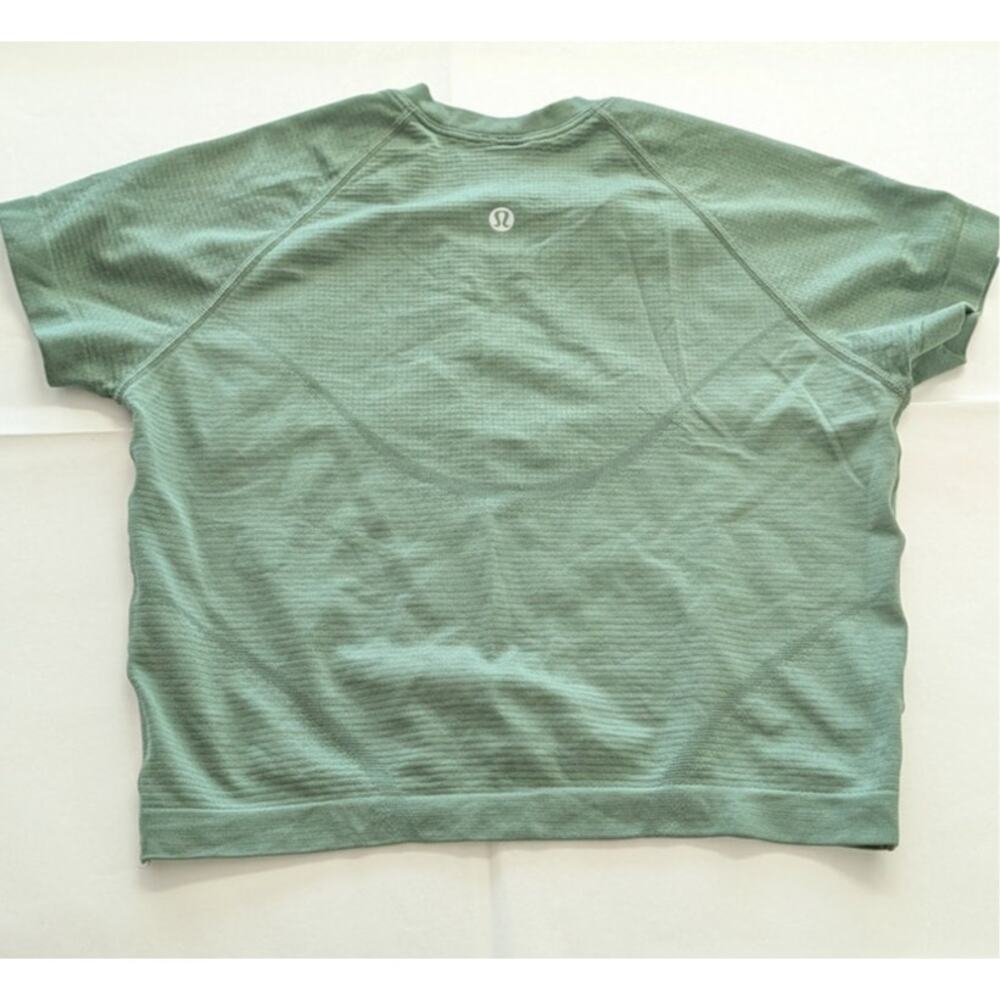 Lululemon Swiftly Tech Crop Top Womens 6 Green Crewneck Short Sleeve - Picture 3 of 6